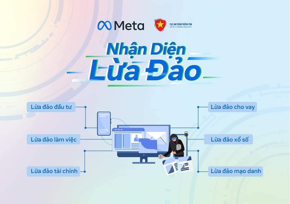 CỤC AN TOÀN THÔNG TIN PHỐI HỢP CÙNG META PHÁT ĐỘNG CHIẾN DỊCH NHẬN DIỆN LỪA ĐẢO