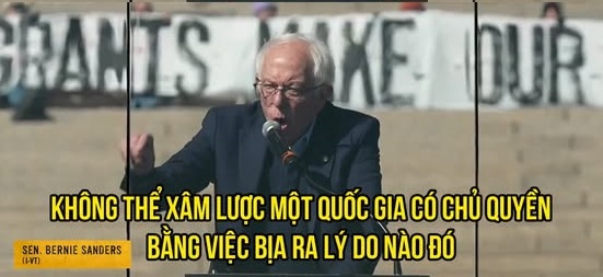 BERNIE SANDERS TỐ CÁO MỸ DỰNG CHUYỆN VỊNH BẮC BỘ VÀ VŨ KHÍ HỦY DIỆT: “NHỮNG GÌ TA GÂY RA Ở VIỆT NAM GẦN BẰNG PHÁT XÍT ĐỨC” 2 BERNIE SANDERS TỐ CÁO MỸ DỰNG CHUYỆN VỊNH BẮC BỘ VÀ VŨ KHÍ HỦY DIỆT: “NHỮNG GÌ TA GÂY RA Ở VIỆT NAM GẦN BẰNG PHÁT XÍT ĐỨC”
