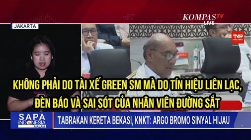 HÉ LỘ NGUYÊN NHÂN THẢM HỌA ĐƯỜNG SẮT INDONESIA: TÍN HIỆU XANH TỬ THẦN, ĐÈN BÁO MỜ VÀ LỖI NHÂN VIÊN 2 HÉ LỘ NGUYÊN NHÂN THẢM HỌA ĐƯỜNG SẮT INDONESIA: TÍN HIỆU XANH TỬ THẦN, ĐÈN BÁO MỜ VÀ LỖI NHÂN VIÊN