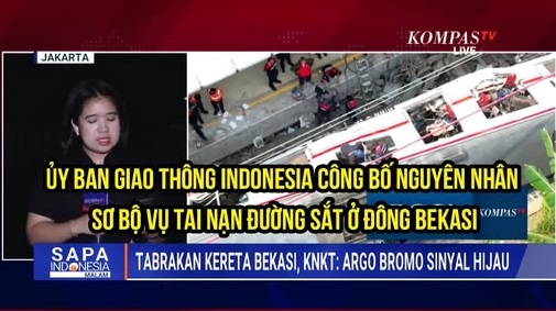 HÉ LỘ NGUYÊN NHÂN THẢM HỌA ĐƯỜNG SẮT INDONESIA: TÍN HIỆU XANH TỬ THẦN, ĐÈN BÁO MỜ VÀ LỖI NHÂN VIÊN 1 HÉ LỘ NGUYÊN NHÂN THẢM HỌA ĐƯỜNG SẮT INDONESIA: TÍN HIỆU XANH TỬ THẦN, ĐÈN BÁO MỜ VÀ LỖI NHÂN VIÊN