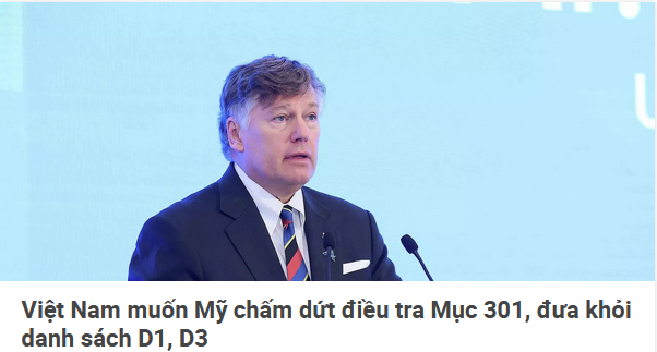 TỪ "TÂM BÃO" MỤC 301 ĐẾN "CÚ SỐC" 153 TỶ USD: VIỆT NAM ĐỨNG TRƯỚC NGÃ RẼ THƯƠNG MẠI LỊCH SỬ VỚI WASHINGTON 2 TỪ "TÂM BÃO" MỤC 301 ĐẾN "CÚ SỐC" 153 TỶ USD: VIỆT NAM ĐỨNG TRƯỚC NGÃ RẼ THƯƠNG MẠI LỊCH SỬ VỚI WASHINGTON